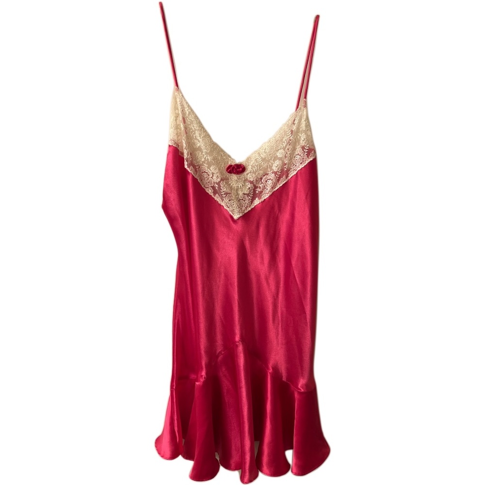 Victoria Secret Hot Pink Satin Nightie